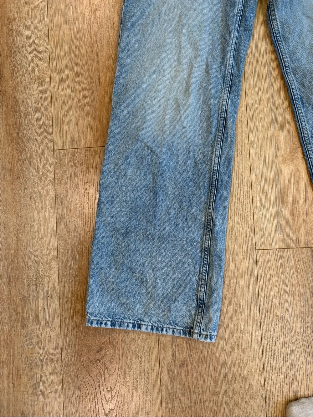 Free People We The Free Wide Leg Button Fly Jeans Size 24 Boho Denim - Picture 5 of 8